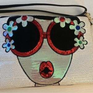 Sequin Pretty Woman Shoulder Bag Purse EUC
